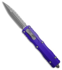 Microtech Dirac Delta D/E OTF Automatic Knife Purple Al (3.75" Apoc Full Serr)