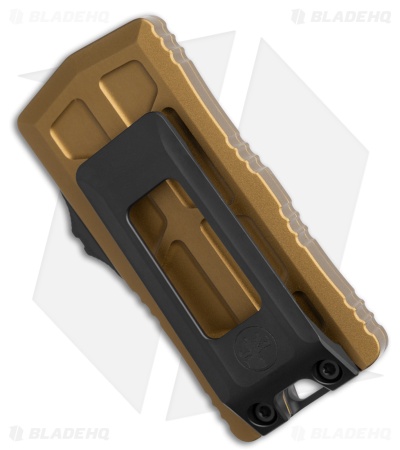 Microtech Exocet II Dagger OTF Automatic Knife Tan Aluminum (2.34" Black)