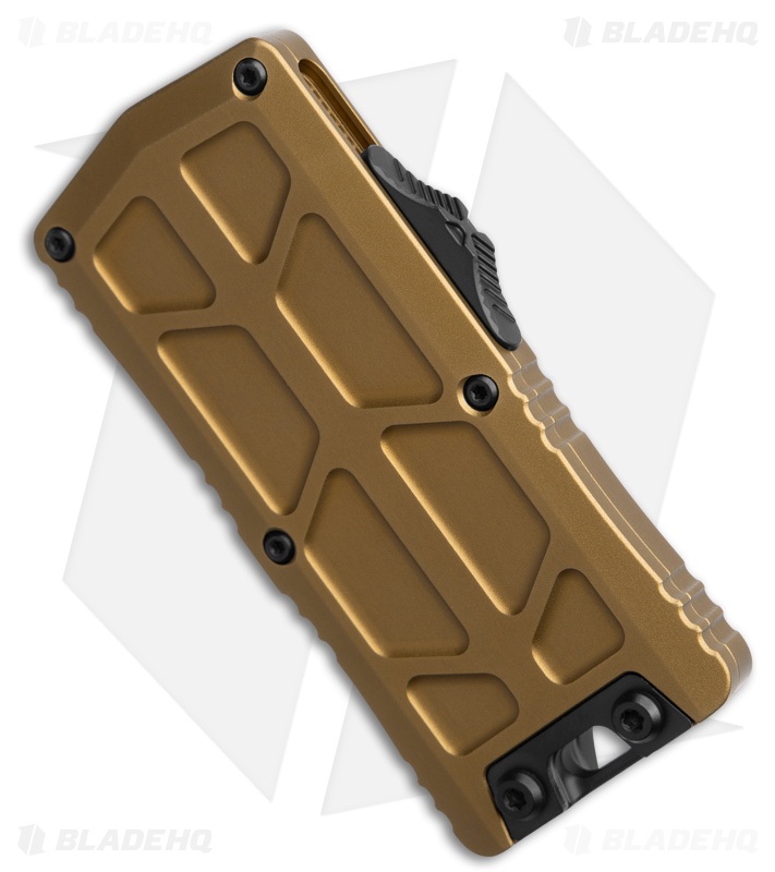 Microtech Exocet II Dagger OTF Automatic Knife Tan Aluminum (2.34" Black)