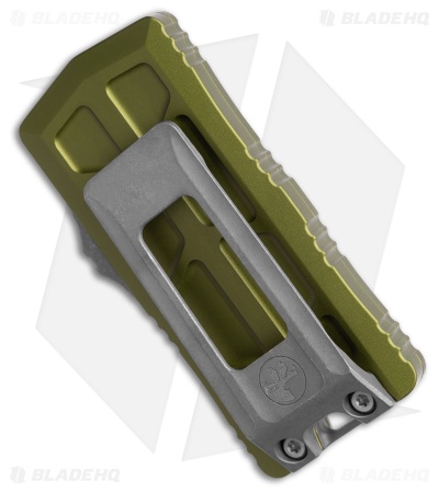 Microtech Exocet II Wharncliffe OTF Automatic OD Green Knife (2.25" Apocalyptic)