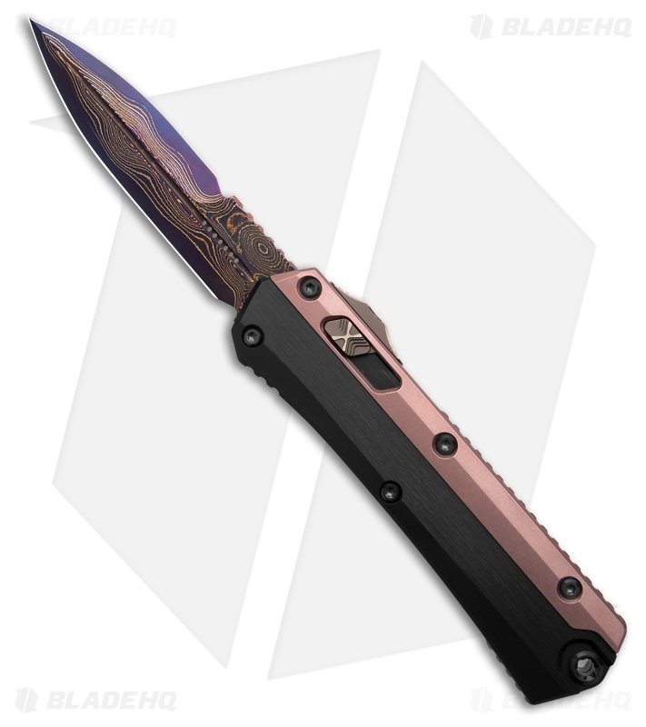 Microtech Rose Gold Microtech Glykon D/E OTF Automatic Knife Rose Gold Al/Ti