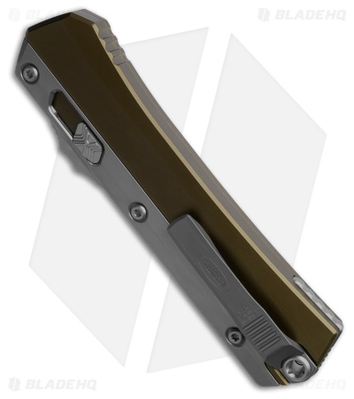 Microtech Glykon OTF Automatic Knife OD Green Al/Titanium (3.75" SW Serr)