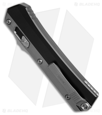 Microtech Glykon T/E OTF Automatic Knife Black Aluminum/Ti (3.75" SW Serr)