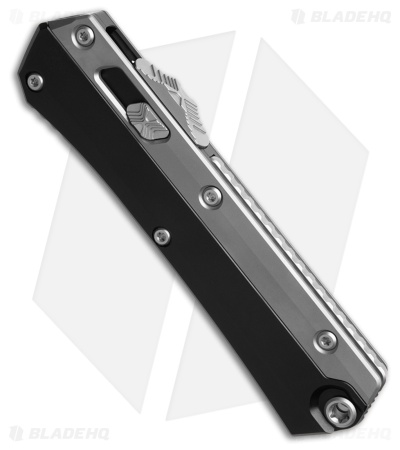 Microtech Glykon T/E OTF Automatic Knife Black Aluminum/Ti (3.75" SW Serr)