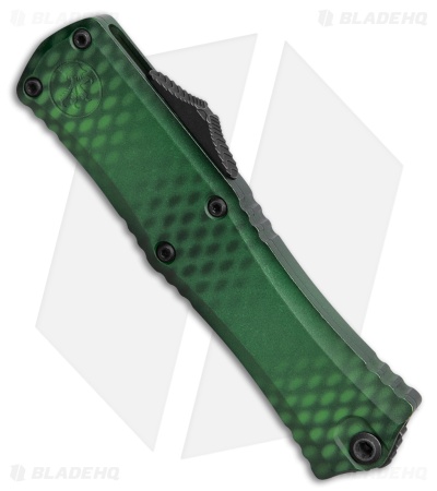 Microtech Hera II Mini Bayonet OTF Knife Green X-51 Aluminum (3" Black SW)