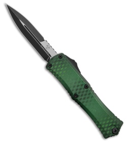 Microtech Hera II Mini Bayonet OTF Knife Green X-51 Aluminum (3" Black SW)