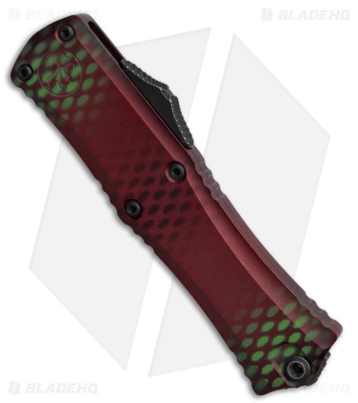 Microtech Hera II Mini Bayonet OTF Knife Red X-51 Aluminum (3" Black SW)