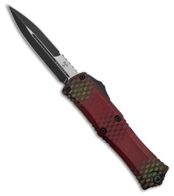 Microtech Hera II Mini Bayonet OTF Knife Red X-51 Aluminum (3" Black SW)