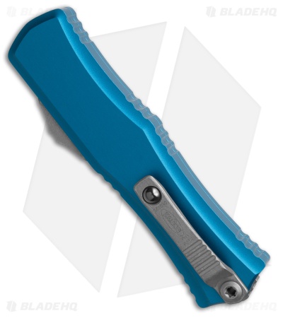 Microtech Hera II Mini D/E OTF Automatic Knife Blue Aluminum (2.9" AP Serr)