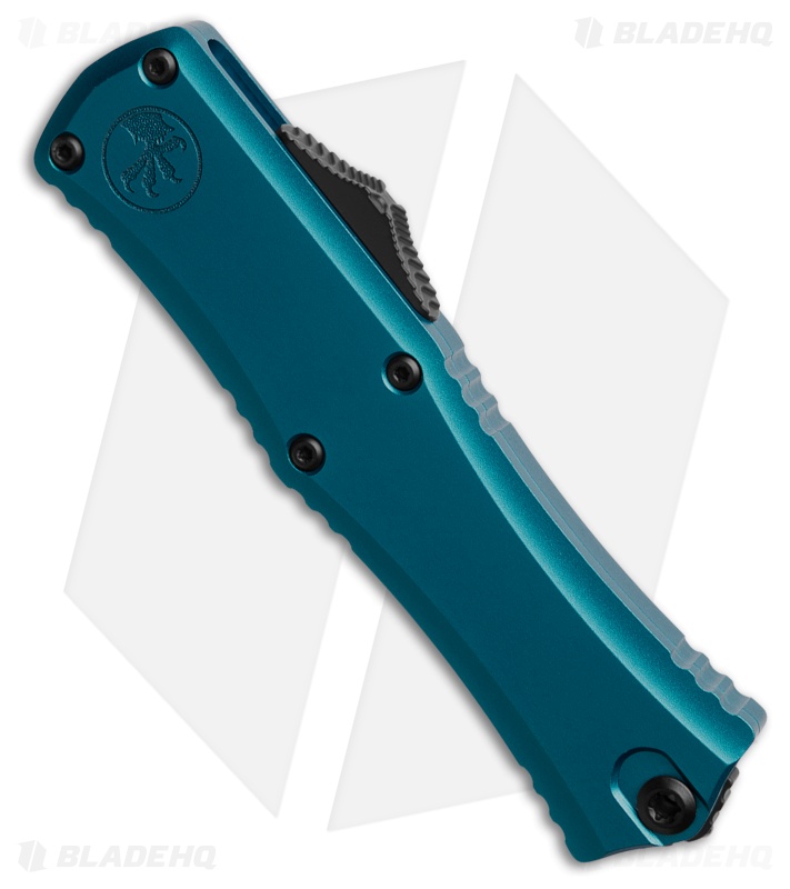 Microtech Hera II Mini D/E OTF Automatic Knife Blue Aluminum (2.9" Black Serr)