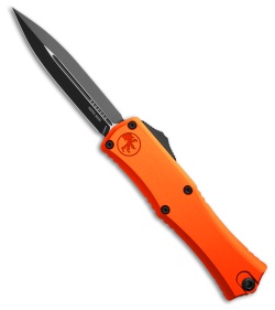 Microtech Hera II Mini D/E OTF Automatic Knife Orange Aluminum (2.9" Black)
