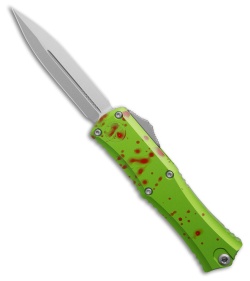 Microtech Hera II Mini D/E OTF Automatic Knife Zombie Aluminum (3" Stonewash)
