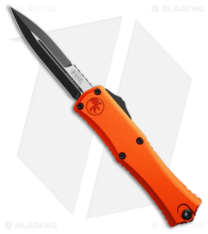 Microtech Hera II Mini OTF Knife Orange Al Black