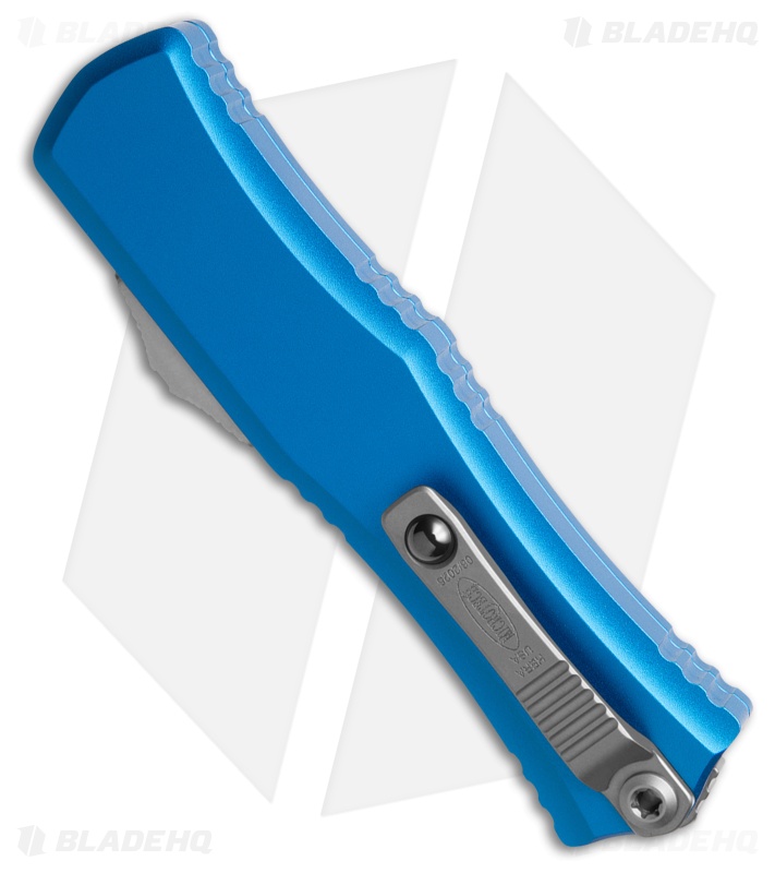 Microtech Hera II Mini S/E OTF Automatic Knife Blue Al (2.9" SW Serr)