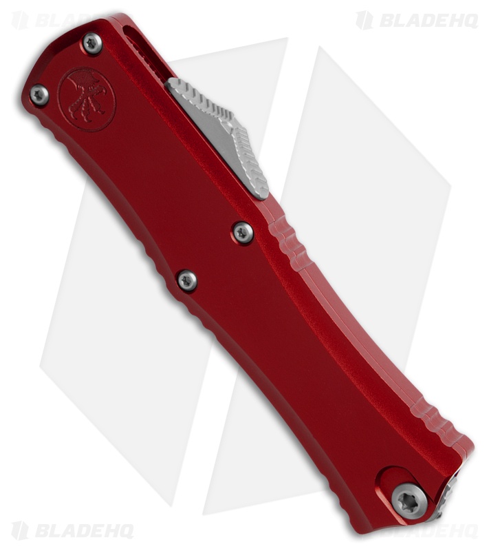 Microtech Hera II Mini S/E OTF Automatic Knife Red Al (2.9" Satin)
