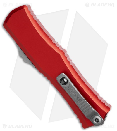 Microtech Hera II Mini T/E OTF Automatic Knife Red Aluminum (2.9" SW)