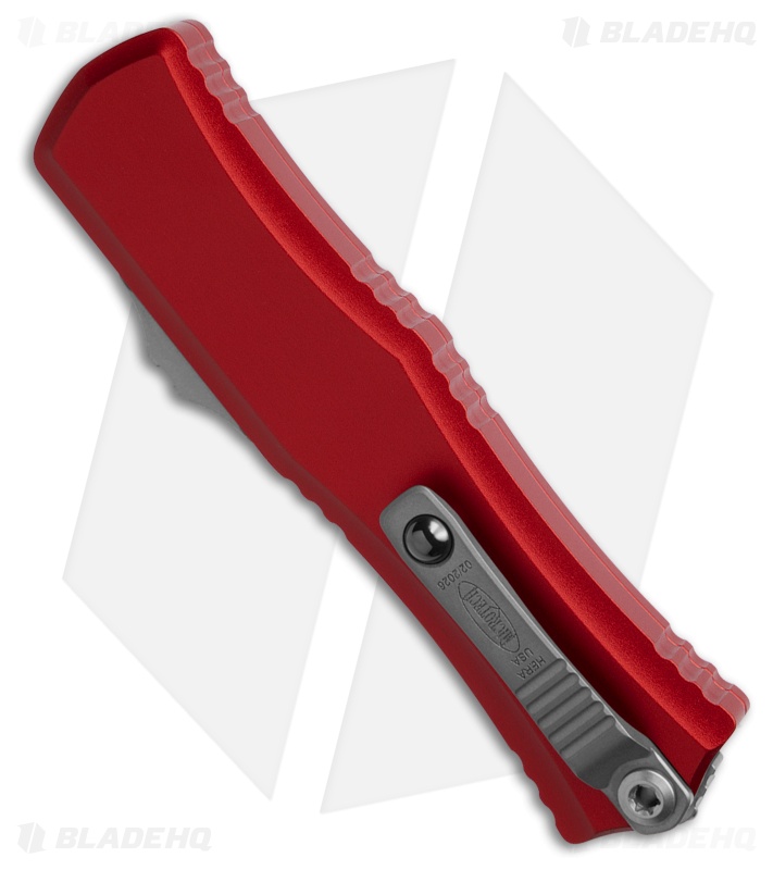 Microtech Hera II Mini T/E OTF Automatic Knife Red Aluminum (2.9" SW)