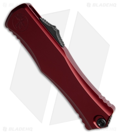 Microtech Hera II Recurve OTF Auto Knife Merlot Red Aluminum (4" Black Serr)