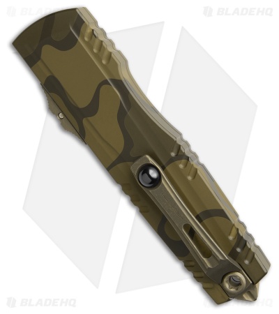 Microtech Luminary D/E OTF Knife Backwoods Olive Camo (3.6" Olive Camo)