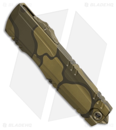 Microtech Luminary D/E OTF Knife Backwoods Olive Camo (3.6" Olive Camo)