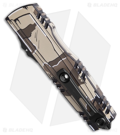 Microtech Luminary D/E OTF Knife Desert Camo Comic  (3.6" Desert Camo Comic)