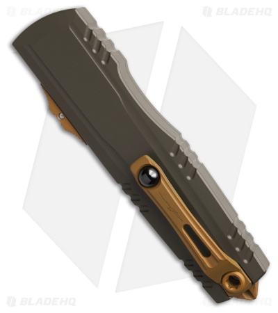 Microtech Luminary D/E OTF Knife Moss Green Aluminum (3.6" Moss Green )