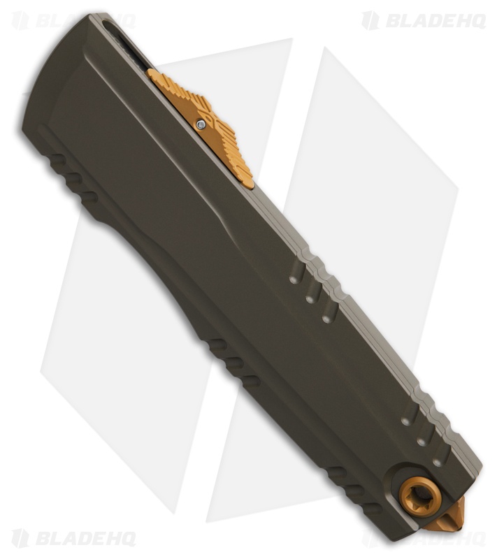 Microtech Luminary D/E OTF Knife Moss Green Aluminum (3.6" Moss Green )