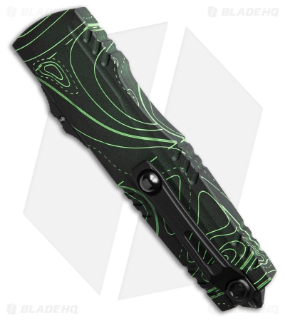 Microtech Luminary D/E OTF Knife Topographic Night Ops (3.6" Night Ops)