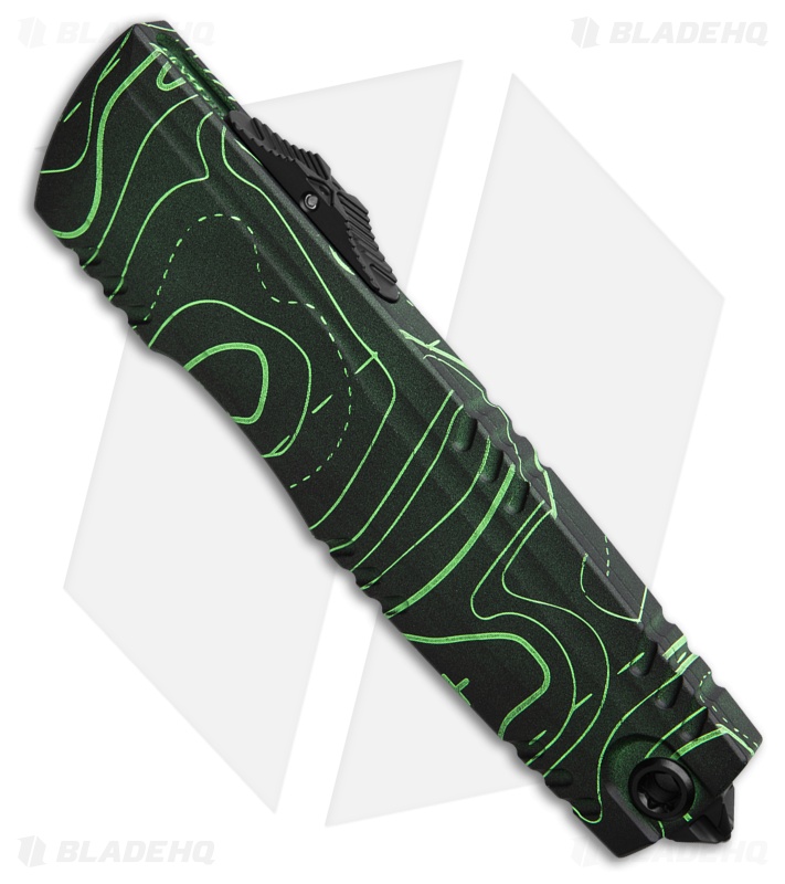 Microtech Luminary D/E OTF Knife Topographic Night Ops (3.6" Night Ops)