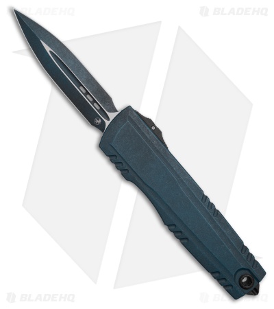 Microtech Luminary D/E OTF Knife Weathered Blue (3.6" Weathered Blue)