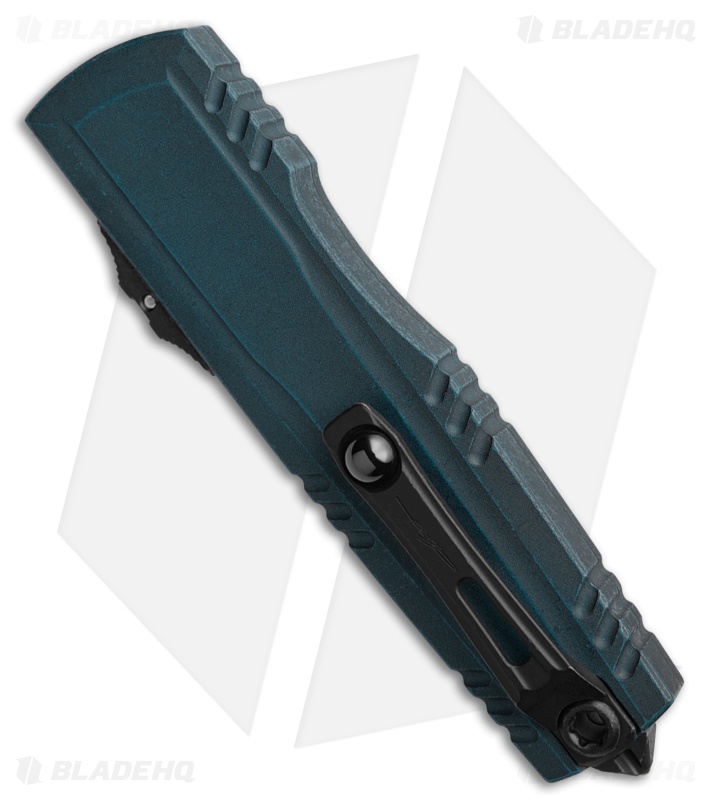 Microtech Luminary D/E OTF Knife Weathered Blue (3.6" Weathered Blue Serr)