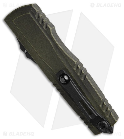 Microtech Luminary D/E OTF Knife Weathered Grenade Green  (3.6" Weathered Green)