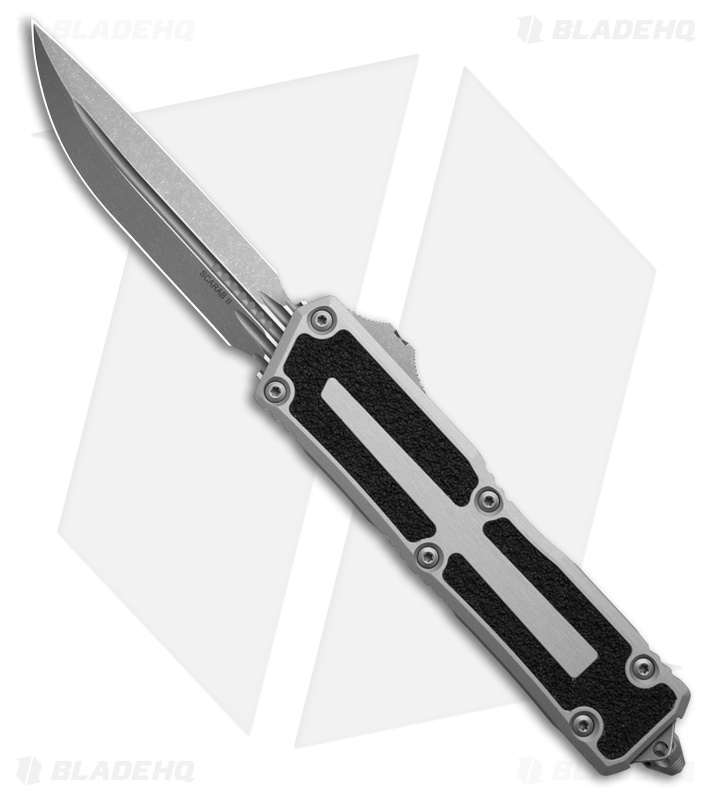 Microtech Scarab II OTF Knife Blue Aluminum D/E Apocalyptic