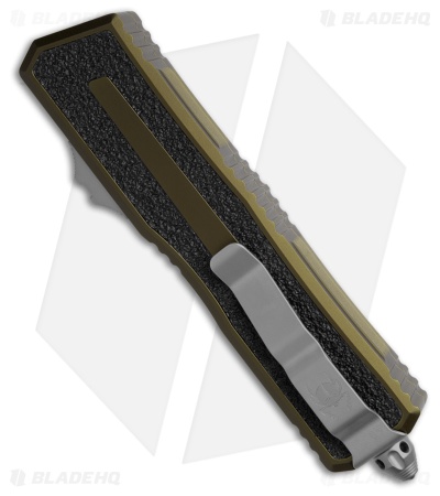 Microtech Scarab II Gen III D/E OTF Automatic Knife OD Green Aluminum (4" SW)