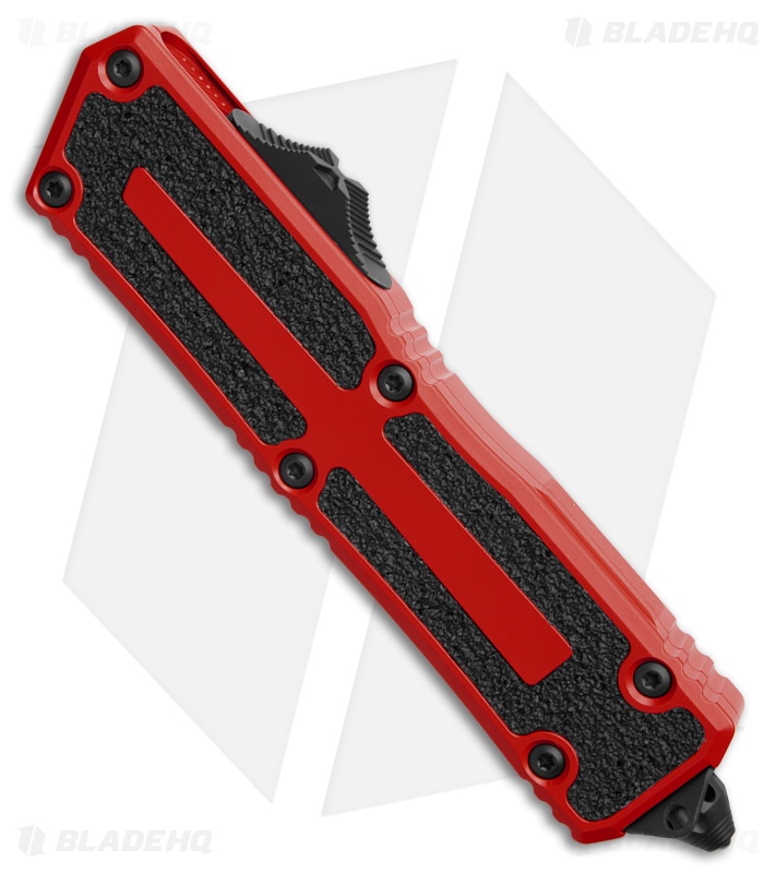 Microtech Scarab II Gen III D/E OTF Automatic Knife Red Al (4" Red)