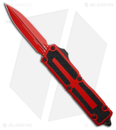 Microtech Scarab II Gen III D/E OTF Automatic Knife Red Al (4" Red)