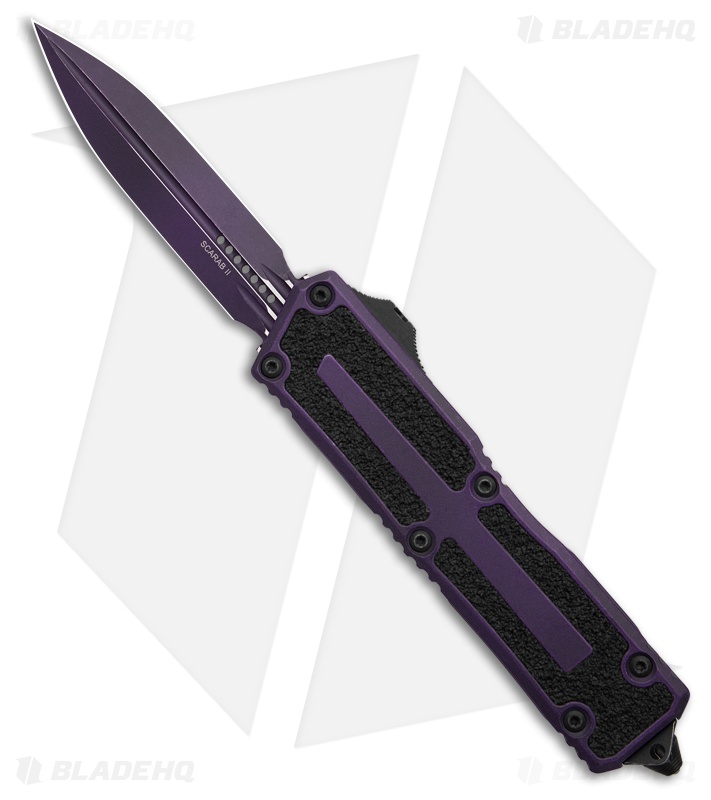 Microtech Scarab II Gen III D/E OTF Knife Weathered Purple