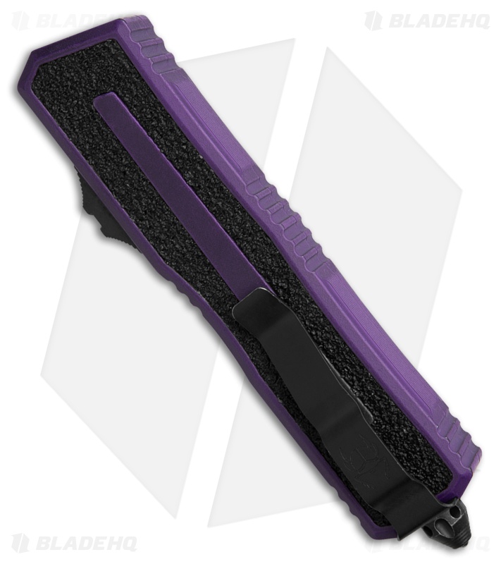Microtech Scarab II Gen III D/E OTF Automatic Knife Weathered Purple (4" Purple)