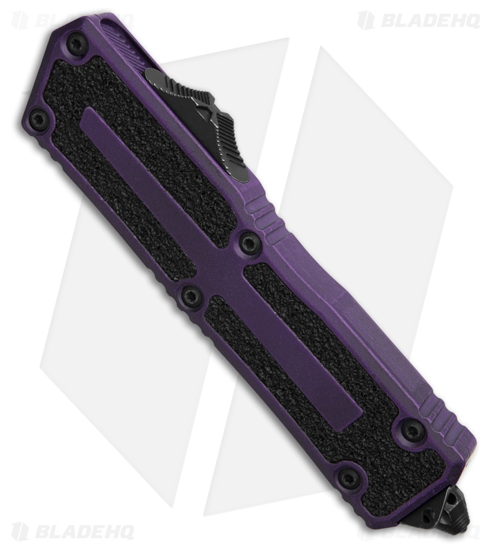 Microtech Scarab II Gen III D/E OTF Automatic Knife Weathered Purple (4" Purple)
