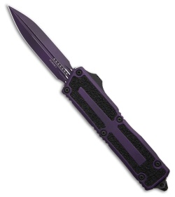 Microtech Scarab II Gen III D/E OTF Automatic Knife Weathered Purple (4" Purple)