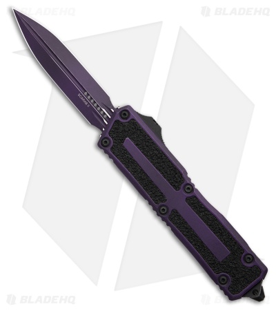 Microtech Scarab II Gen III D/E OTF Automatic Knife Weathered Purple (4" Purple)