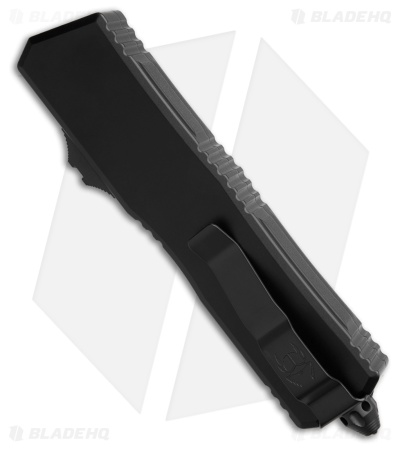 Microtech Scarab II Gen III D/E OTF Knife Black Al (4" Black) 1281-1T