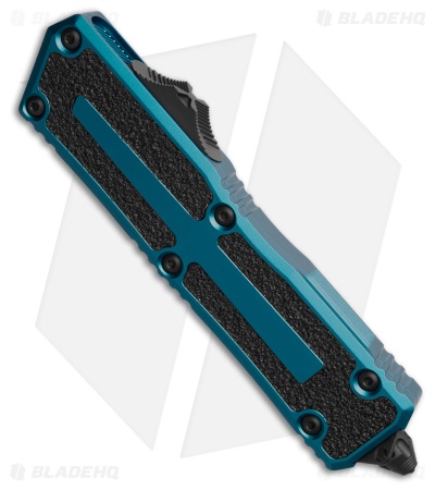 Microtech Scarab II Gen III D/E OTF Knife Blue (4" Black Full Serr)1280-3BL