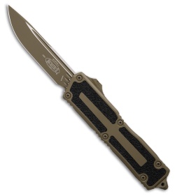Microtech Scarab II Gen III D/E OTF Knife Dark Earth Tan Al (4" Cerakote)