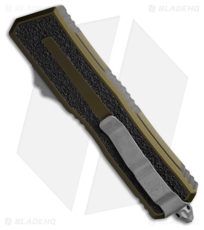 Microtech Scarab II Gen III D/E OTF Auto Knife OD Green Al (4" Apoc Full Serr)