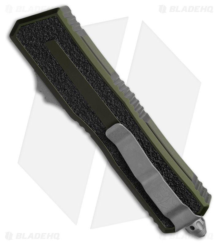 Microtech Scarab II Gen III D/E OTF Auto Knife OD Green Al (4" Apocalyptic)