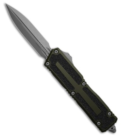 Microtech Scarab II Gen III D/E OTF Auto Knife OD Green Al (4" Apocalyptic)