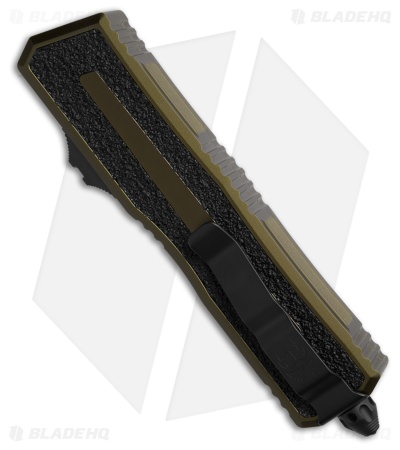 Microtech Scarab II Gen III D/E OTF Knife OD Green Aluminum (4" Black)