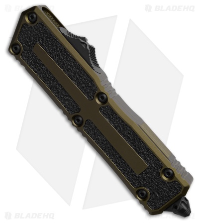 Microtech Scarab II Gen III D/E OTF Knife OD Green Aluminum (4" Black)