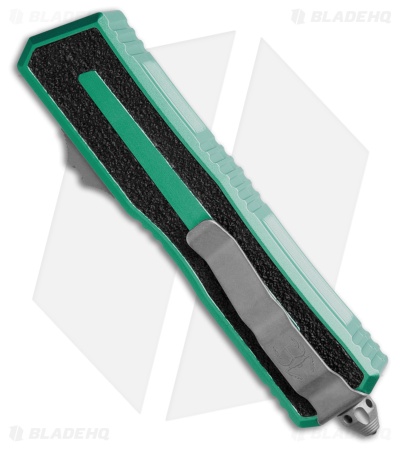 Microtech Scarab II Gen III D/E OTF Knife Turquoise Aluminum (4" Apoc Serr)